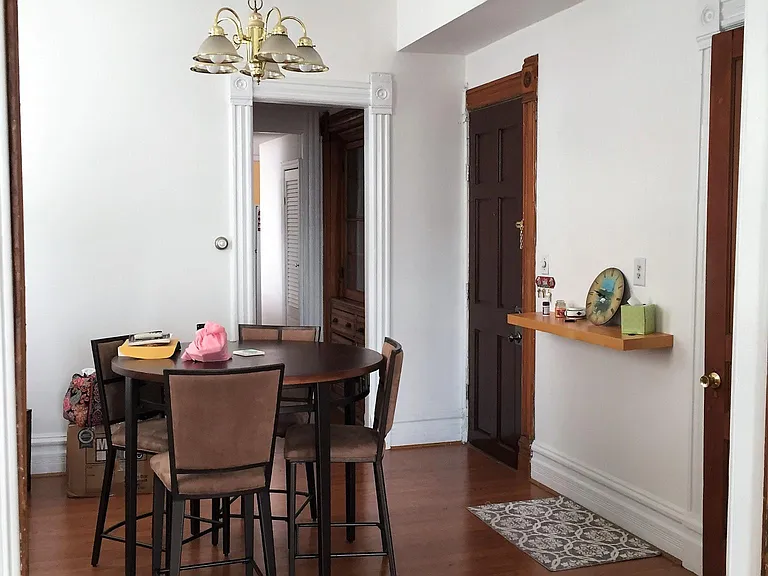 Dining Room with chandelier
