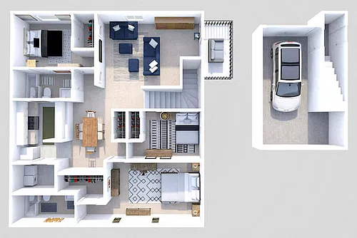 Floor plan Phase II - 3 Bed 2 Bath