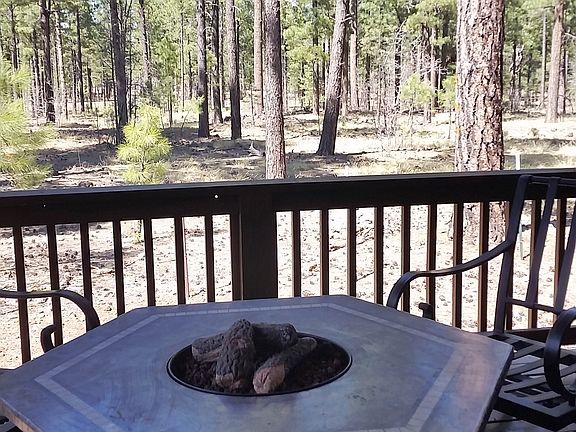 Forest view, covered porch