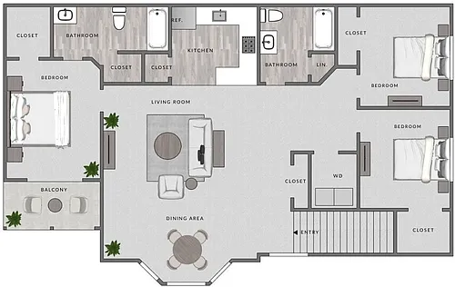 Floor plan C1 - 3X2