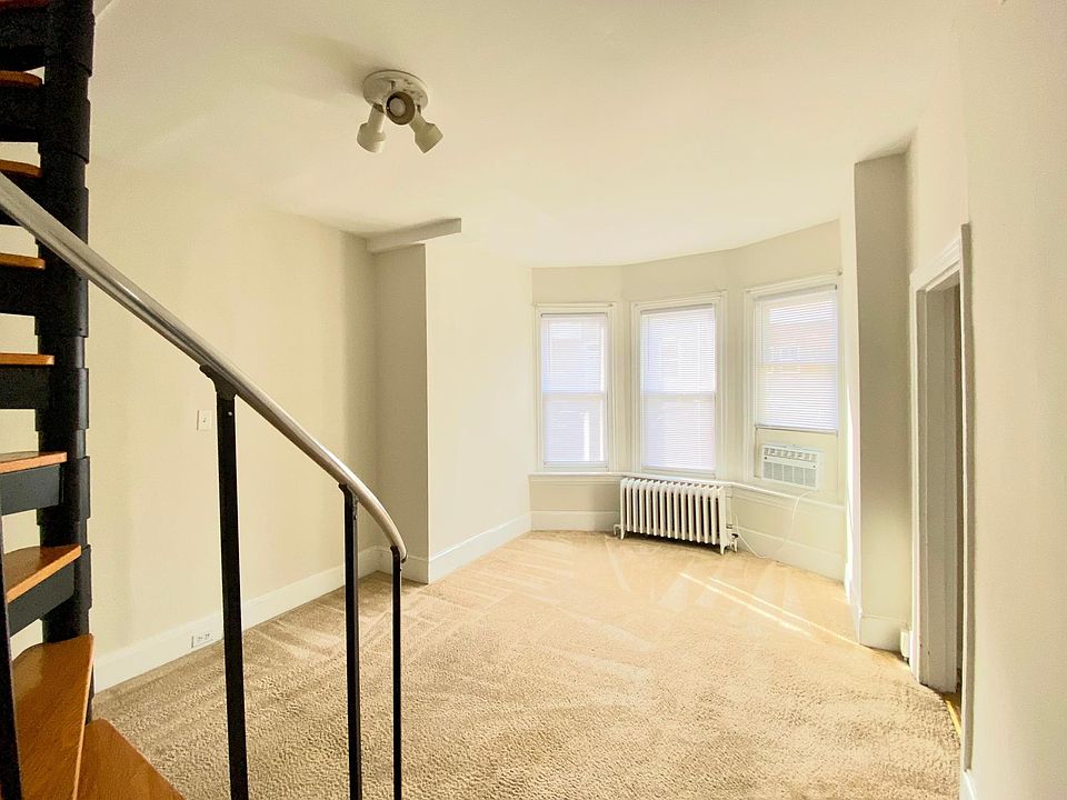 Living room with bay window