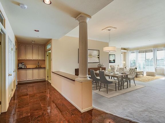 Entrance and living room