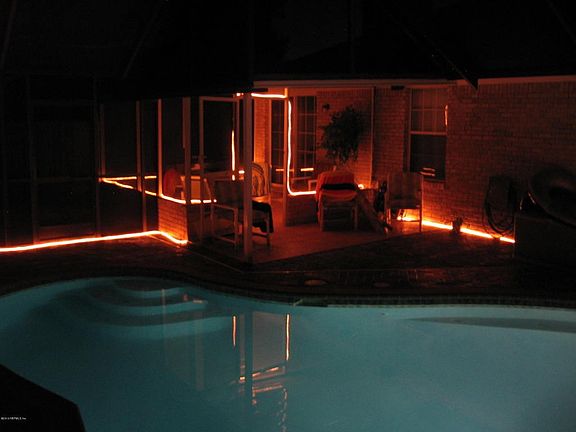 pool at night