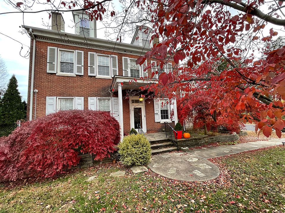 Autumn view of the front of the Manor