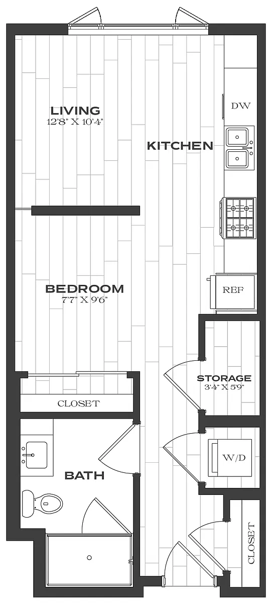 Floor plan Studio-S1