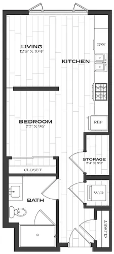 Floor plan Studio-S1
