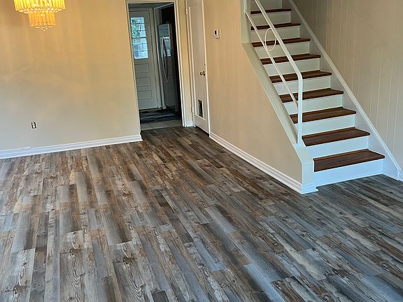 Dining room and living room area