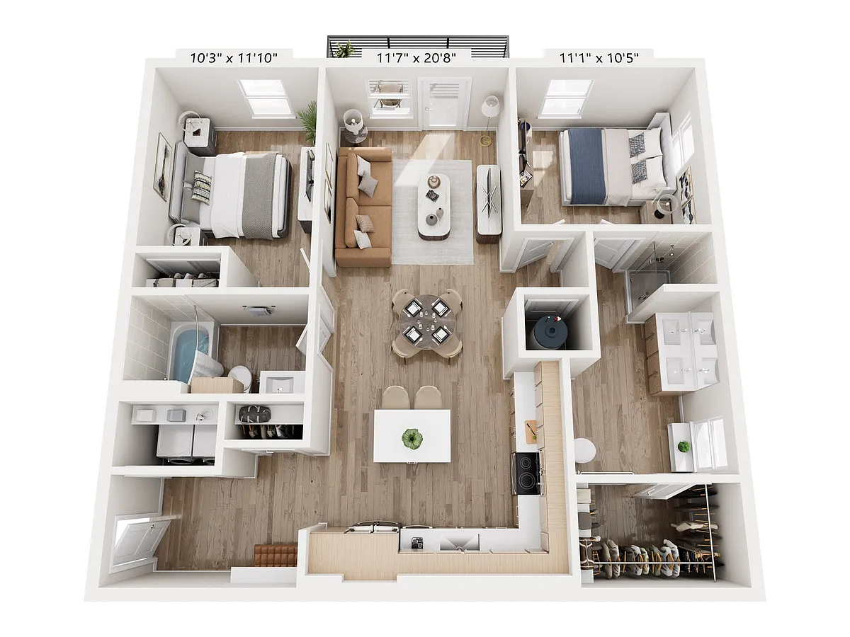 Floor plan The Madison - 2A