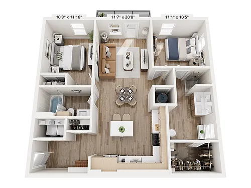 Floor plan The Madison - 2A