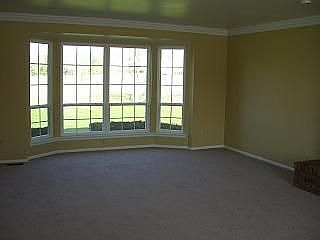 Living room bay windows