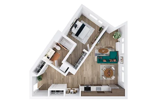 Floor plan 1X1 G