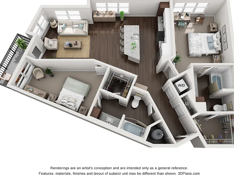B3a floor plan The Carson