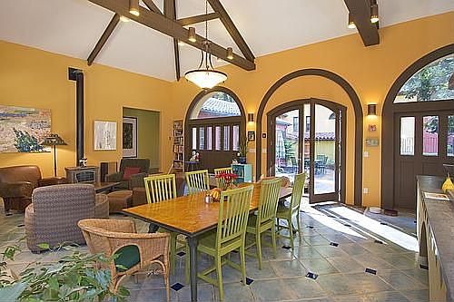 Dining in the Old Carriage House