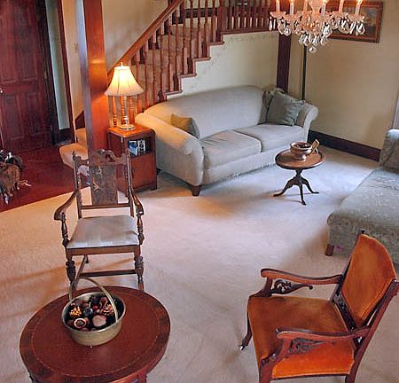 Living room and stairs