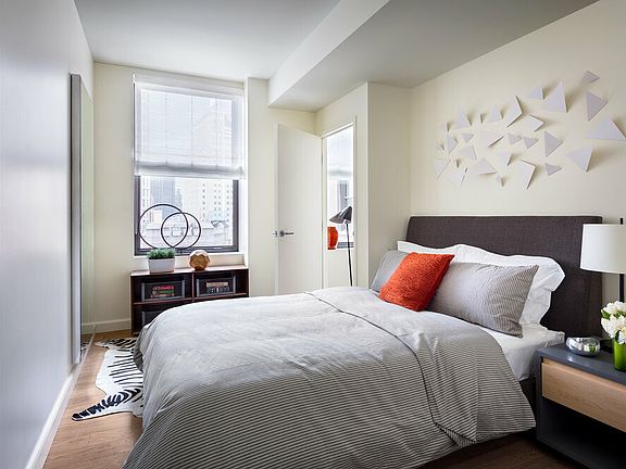 Second bedroom allows extra space and storage.