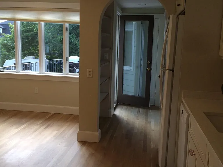 Kitchen/Dining/Door to Shared back porch