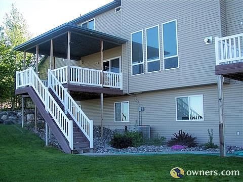 Back View covered patio access from kitchen