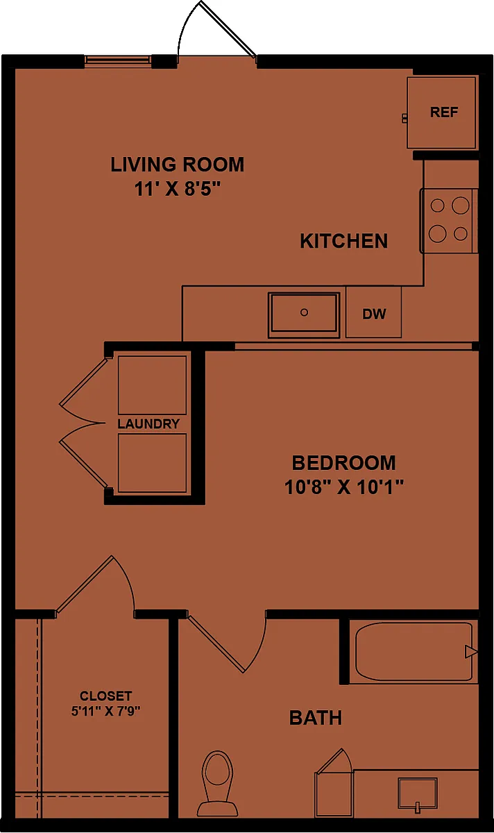 Floor plan E2 Accessible 60%