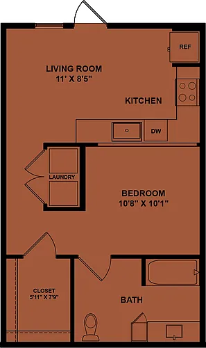 Floor plan E2 Accessible 60%
