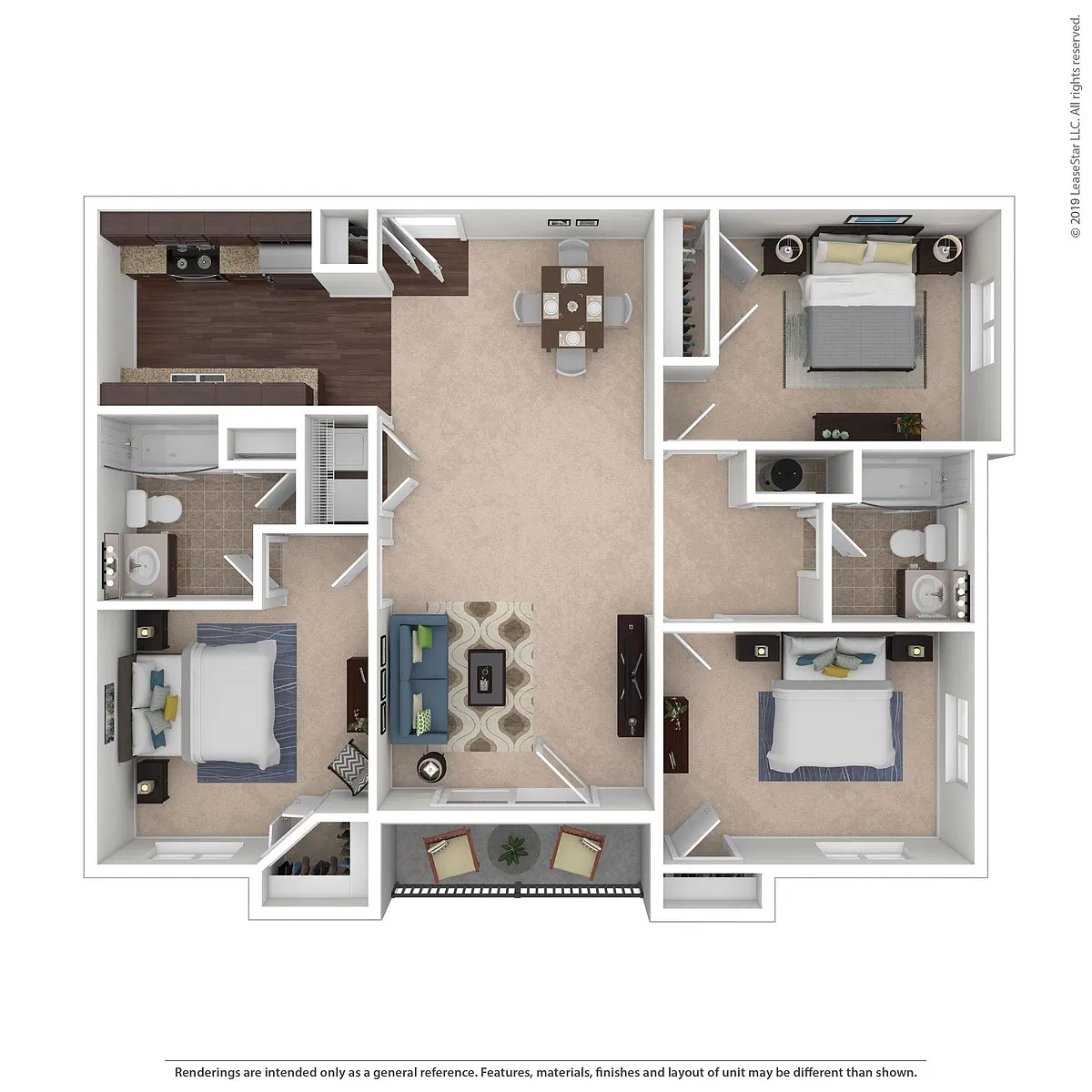 Floor plan 3x2 - Phillip