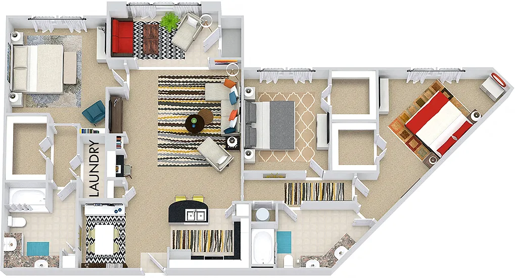Floor plan Amsterdam with Sunroom