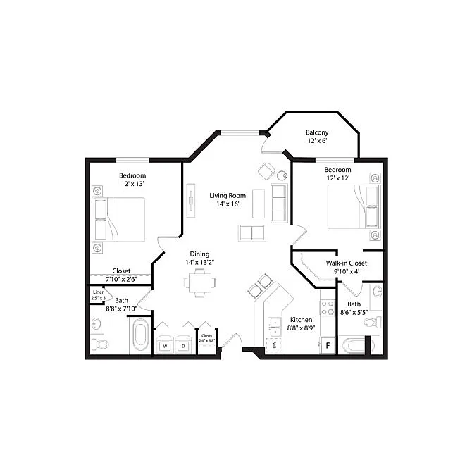 Floor plan B2R