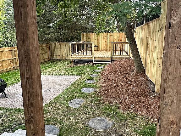 View from back porch