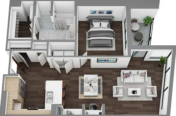 Floor Plan I - 3D Floor Plan I - 3D