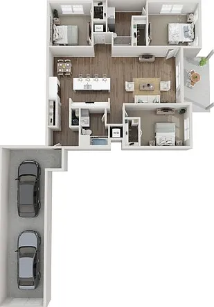 Floor Plan 3A | Seasons at Plainfield | Apartments in Plainfield, IL Floor Plan 3A | Seasons at Plainfield | Apartments in Plainfield, IL