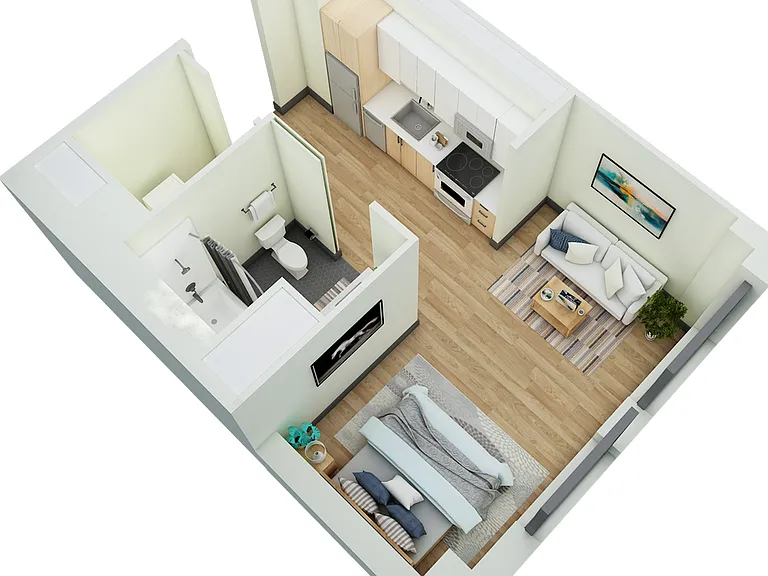 Studio, 1 Bath- G Studio, 1 Bath- G