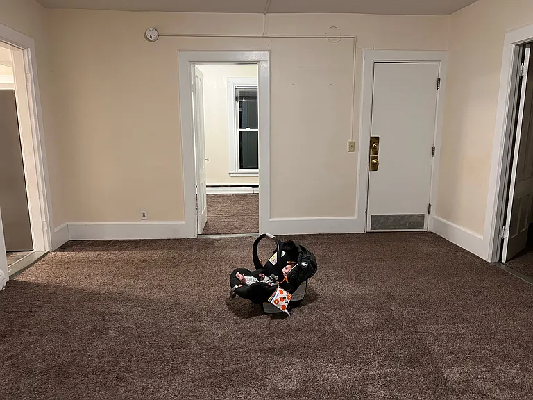 Living Room (kitchen is to the left; bedroom is straight ahead. 2nd door is to the right of the bedroom. To the right is the master bedroom)
