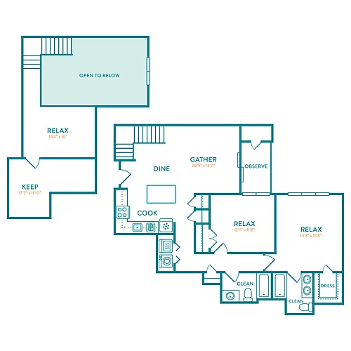 Floor plan Saybrook Loft