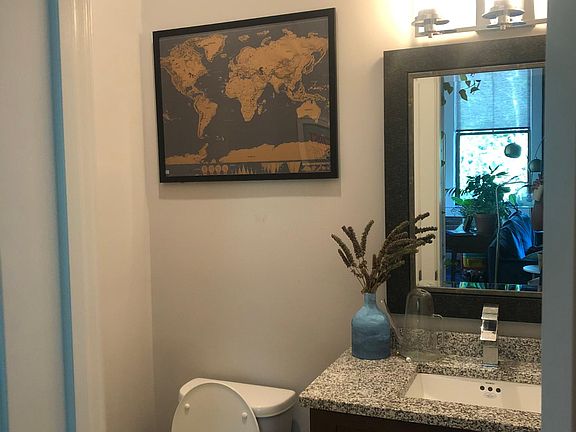 half bath off of the main living space