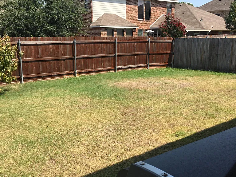 Fully fenced backyard!