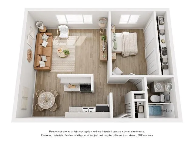 Floor plan Fir (1x1)