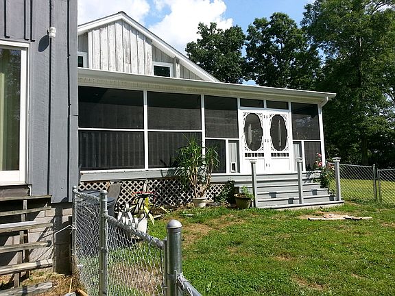 huge screened in deck