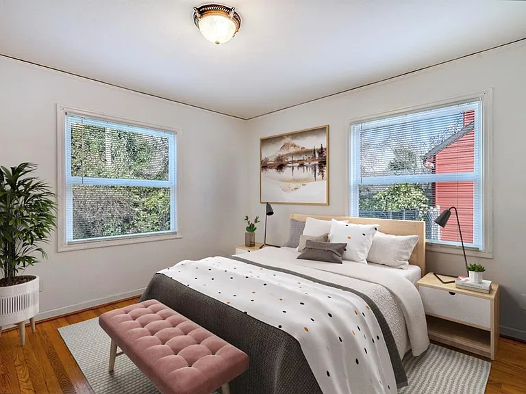 Bedroom 3. This image shows a virtually furnished space. Bedrooms come unfurnished.
