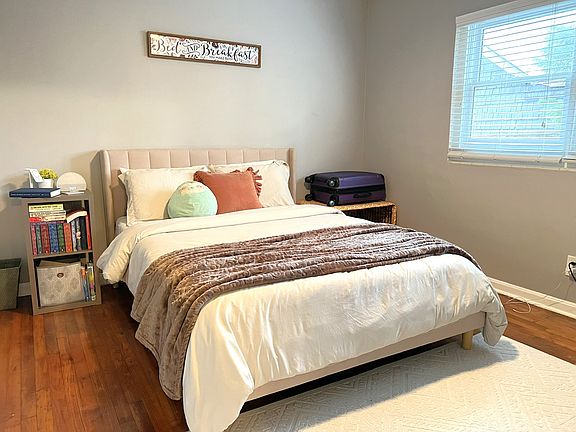 Hardwood floor bedroom!
