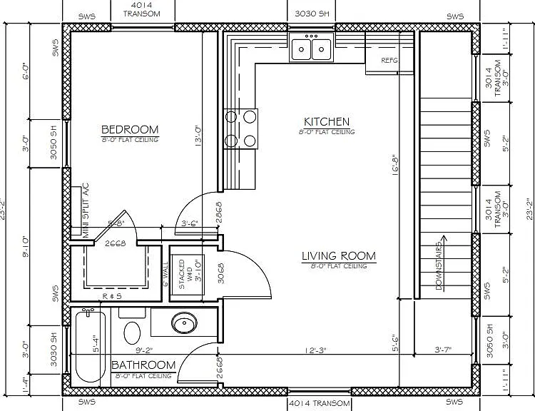 Open layout with lots of cross breezes in the cooler months.