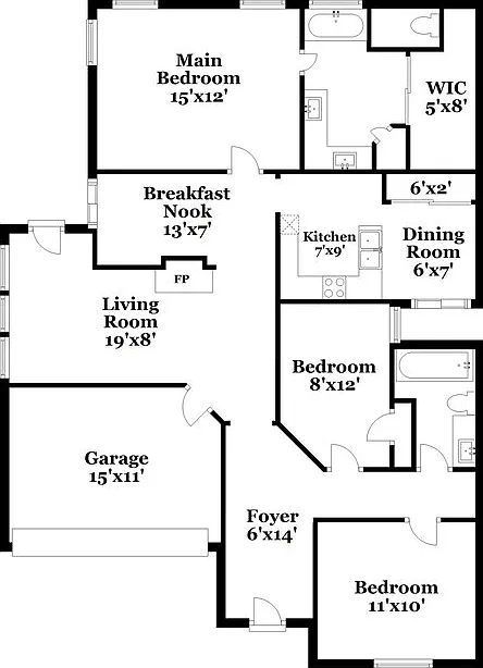 3 bed, 2.0 bath, 1510 sqft, $2,165 — Photo 2