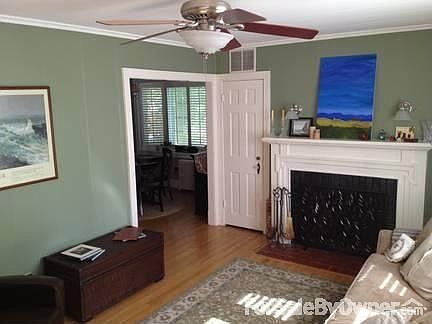 Fireplace in living room