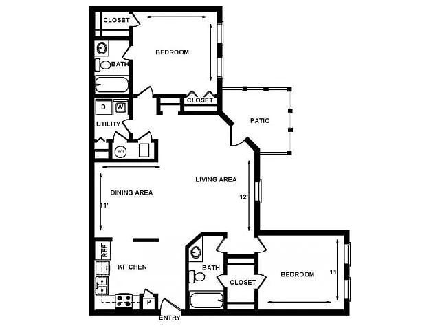 Floor plan 2X2