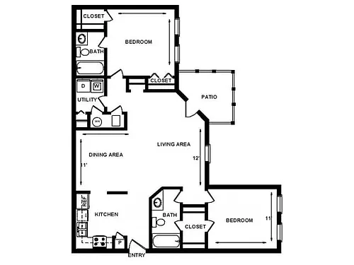 Floor plan 2X2
