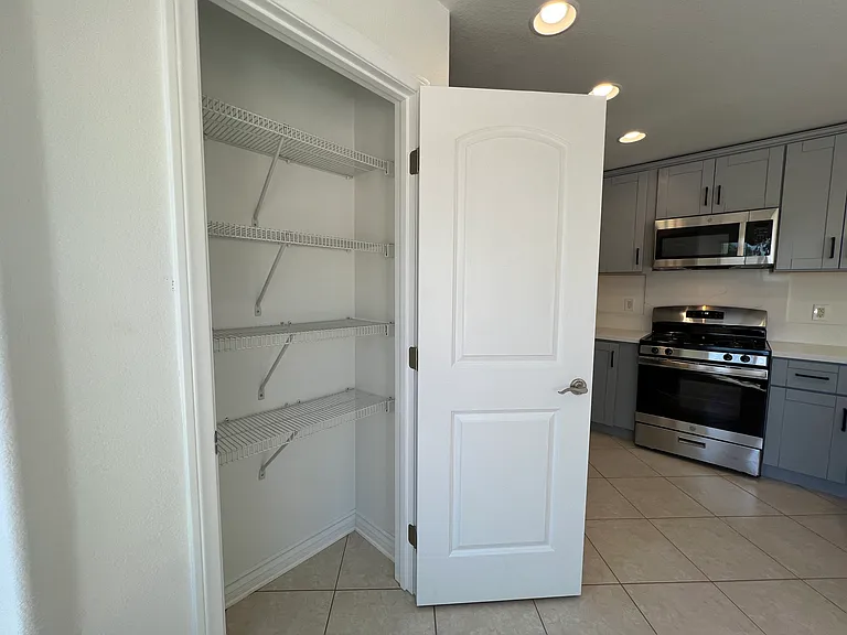 Kitchen pantry closet.