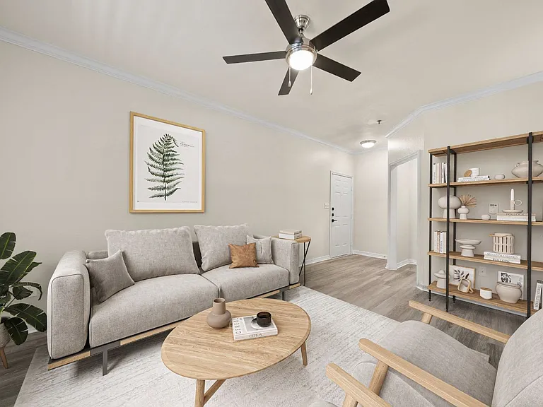 Renovated Style 2 Living Room Staged