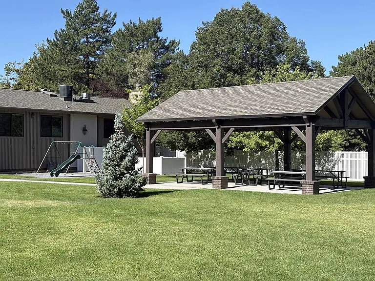 Community gazebo and playground