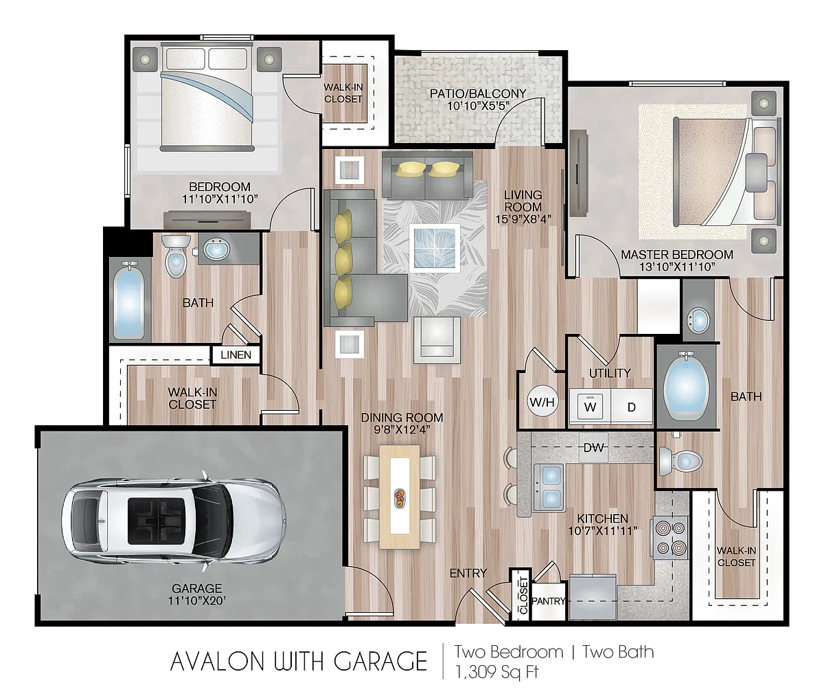 Floor plan Avalon with Garage