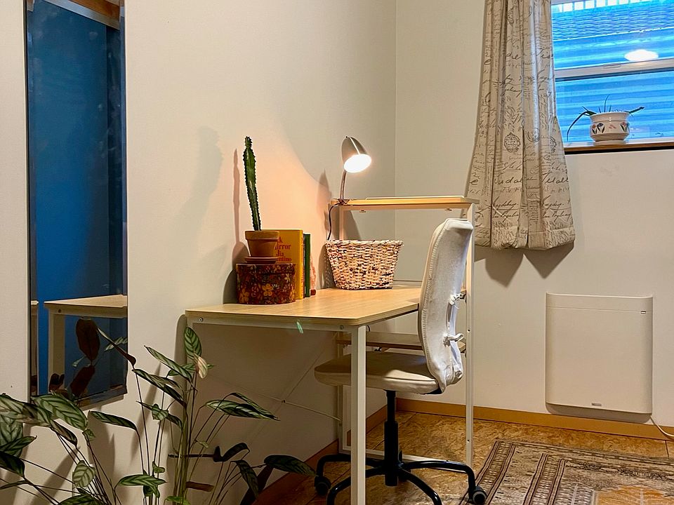 Desk in bedroom