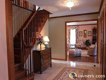 Warm and inviting foyer