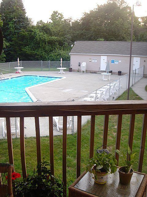 VIEW OF POOL FROM UNIT